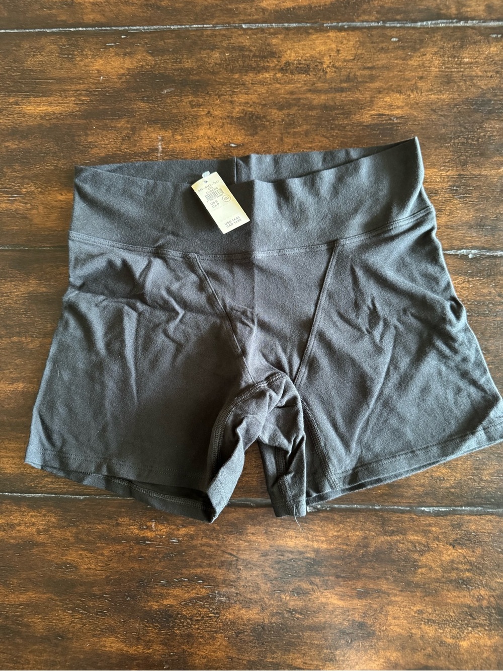 Aerie Black Cotton High-Rise Boyshorts